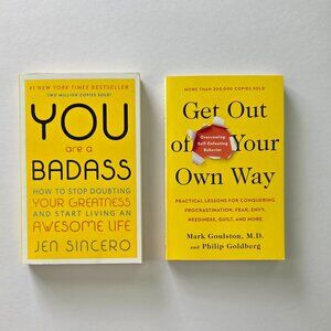 Book Bundle - Self-Help - You Are a Badass / Get Out of Your Own Way